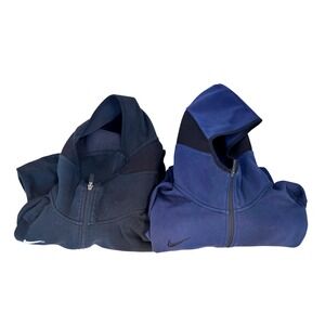 Nike Dri-FIT Full Zip Hoodie Bundle (2) Men's XL Black & Navy